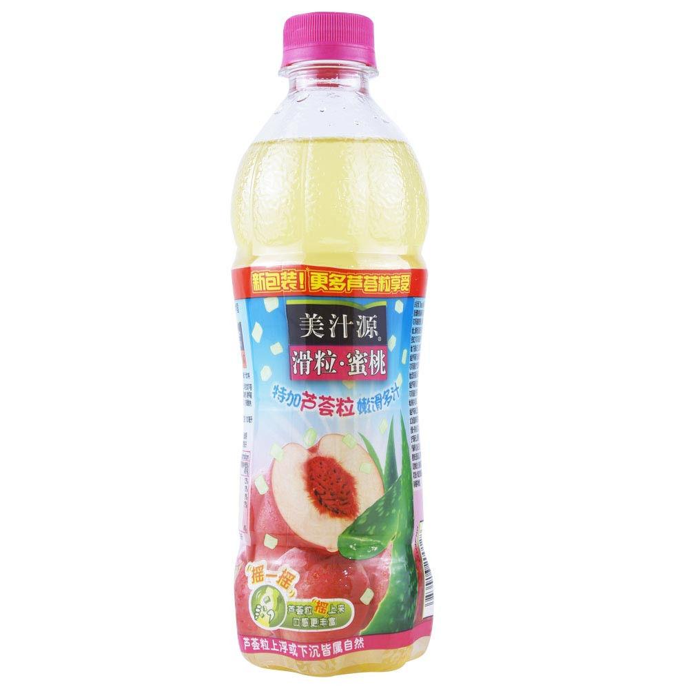 美汁源滑粒蜜桃450ml-果汁饮料-吉林财经大学零点商城