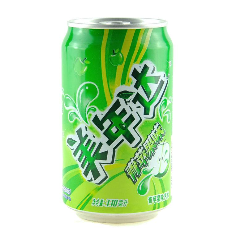 美年达苹果味330ml(灌装)